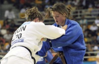 Sanneke op weg naar Brons